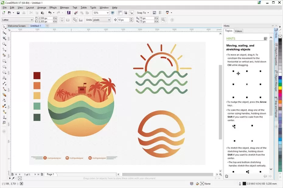 یک محیط دیجیتال برای طراحی لوگو - A digital environment for logo design