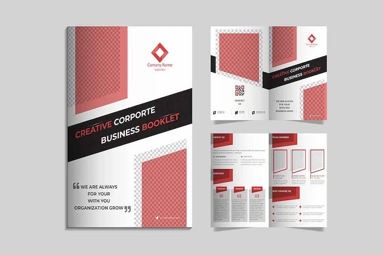 تصویری از بوکلت‌های تبلیغاتی - a picture of advertising booklets