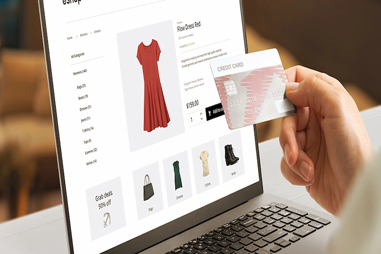 تصویری از سایت فروشگاهی - a picture of Shopping website