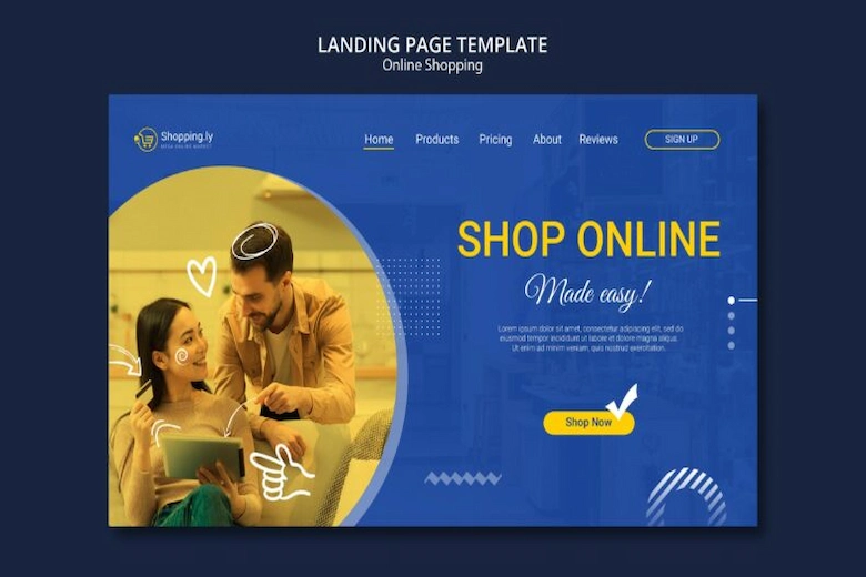 تصویری از طراحی سایت فروشگاهی - a picture of Shopping website design