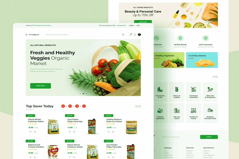 تصویری از سایت فروشگاهی - a picture of Shopping website