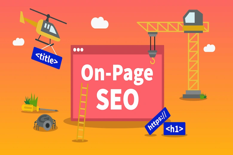 تصویری از سئو داخلی - a picture of on page seo