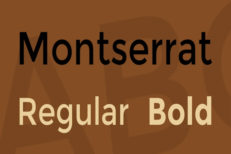 a picture of Montserrat font