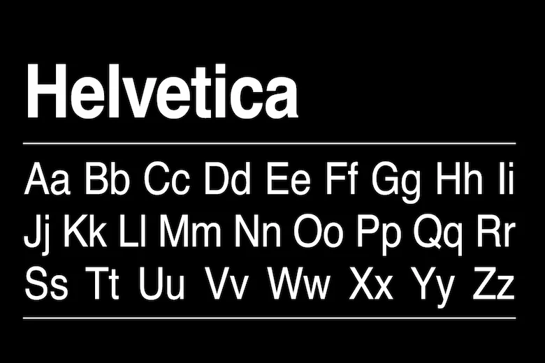 a picture of helvetica font