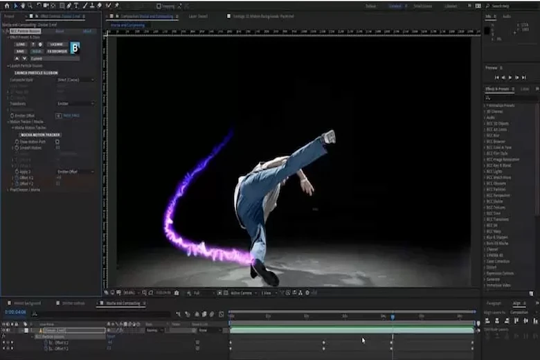 تصویری از ابزار افترافکت - a picture of After Effects